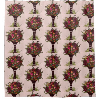 Floral Fun Shower Curtain with Trending Colors
