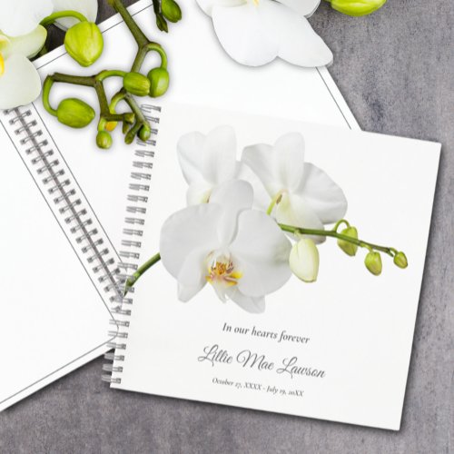 Floral Funeral Memorial Budget Guest Book