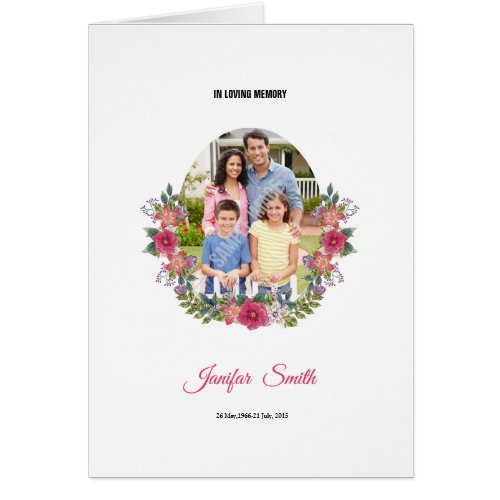 Floral Funeral Template