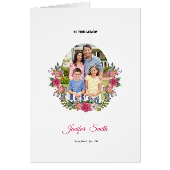 Floral Funeral Template (Front)