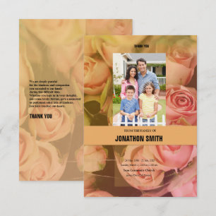 Floral Funeral Thank You Card