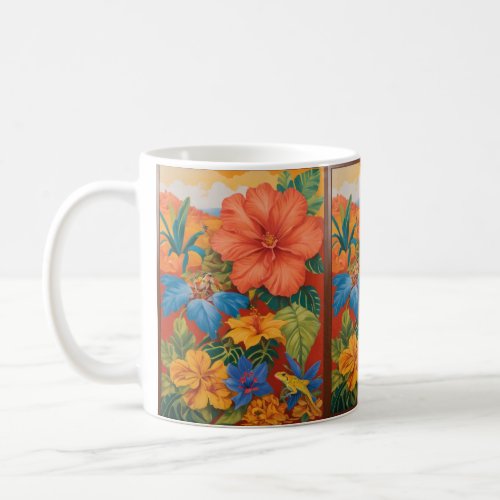 Floral Fusion Celebrating Cultural Harmony Coffee Mug