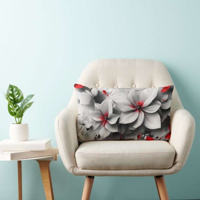 Floral Fusion Lumbar Pillow (Chair)
