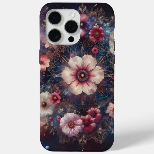 Floral Galaxy iPhone 15 Pro Max Case