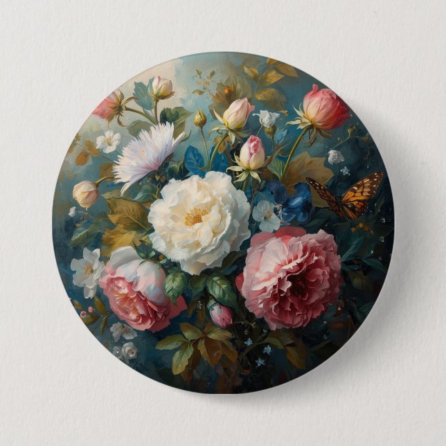 Floral Galore  Button (Front)