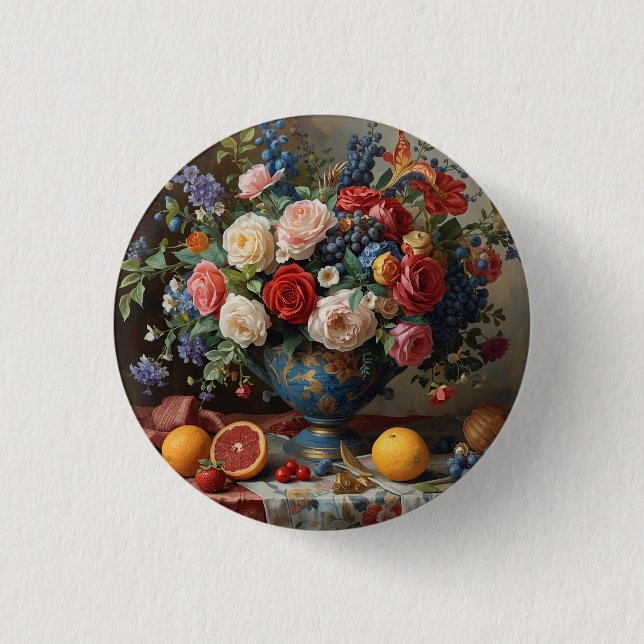 Floral Galore  Button (Front)