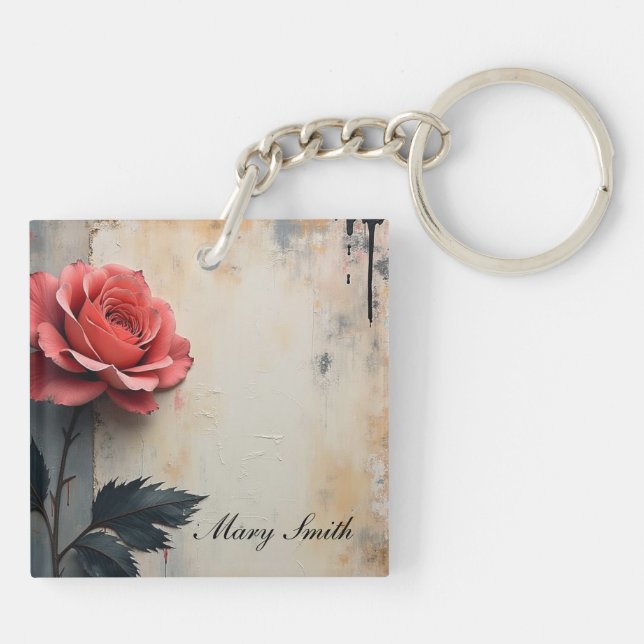 Floral Galore  Keychain (Back)