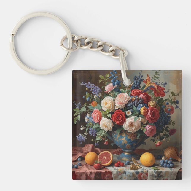 Floral Galore  Keychain (Front)