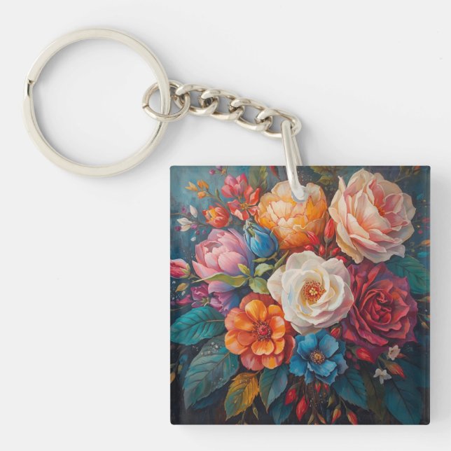 Floral Galore  Keychain (Front)