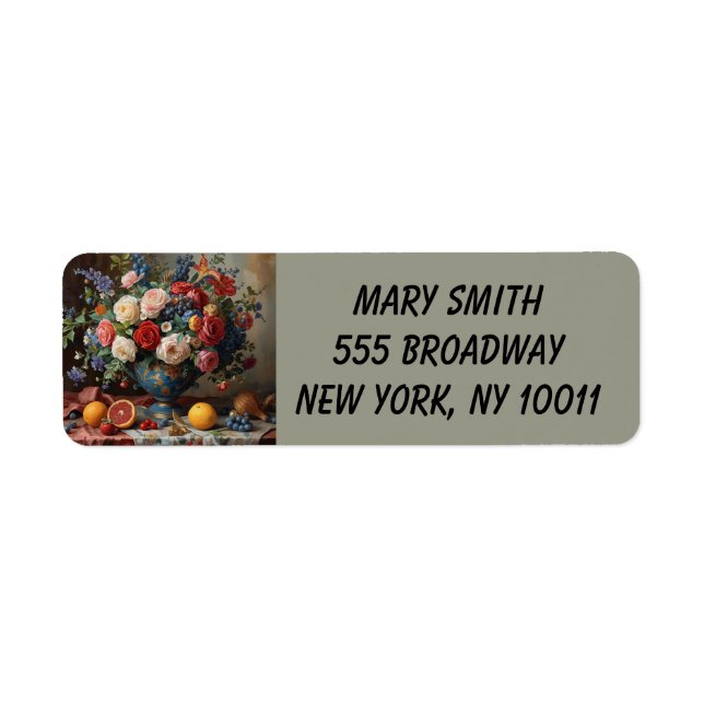 Floral Galore Label (Front)