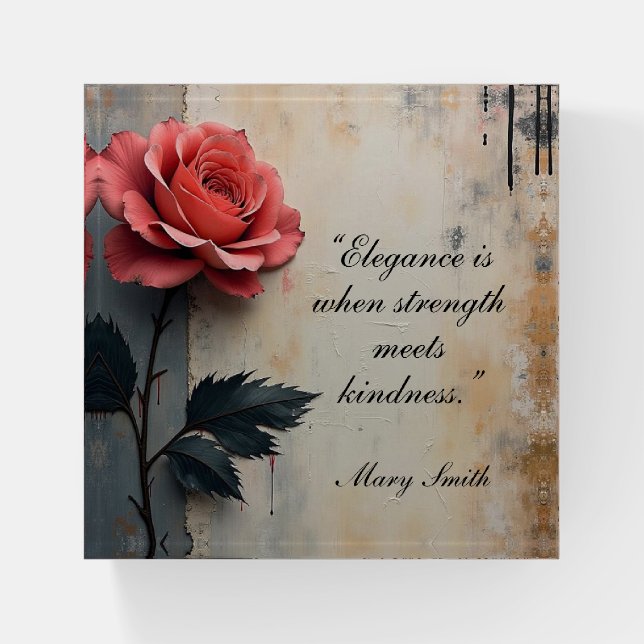 Floral Galore  Paperweight (Front)