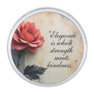 Floral Galore  Silver Finish Lapel Pin