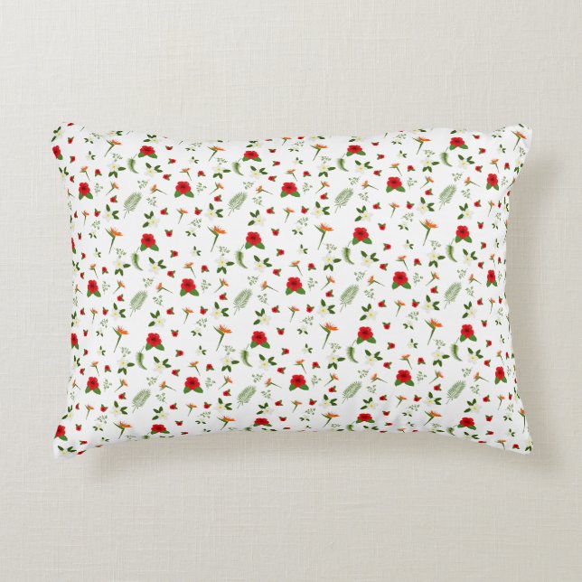 Floral Garden  Accent Pillow (Front)