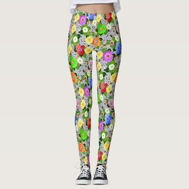Floral Garden Beauty Leggings (Front)
