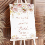 Floral garden boho bridal shower welcome foam board<br><div class="desc">Floral garden boho bridal shower welcome Foam Board 
Matching items available.</div>