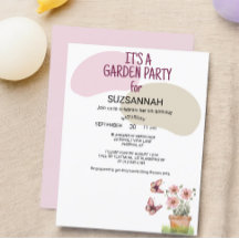 Floral Garden Butterflies Dragonflies Watercolor