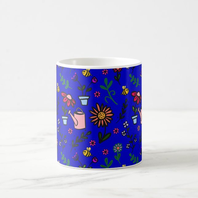 Floral garden coffee mug (Center)