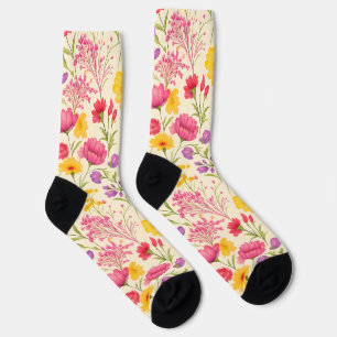 Floral Garden Crew Socks
