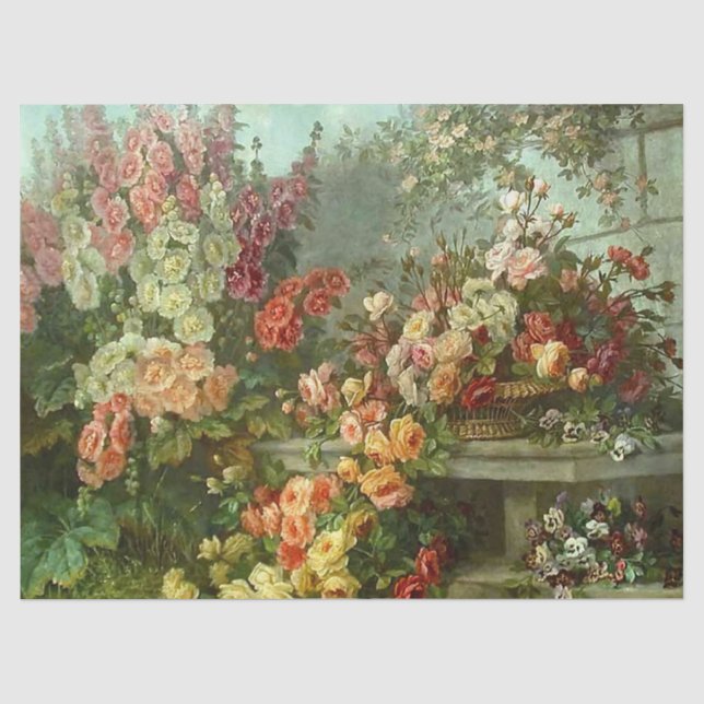  Floral Garden Decoupage Paper (Front)