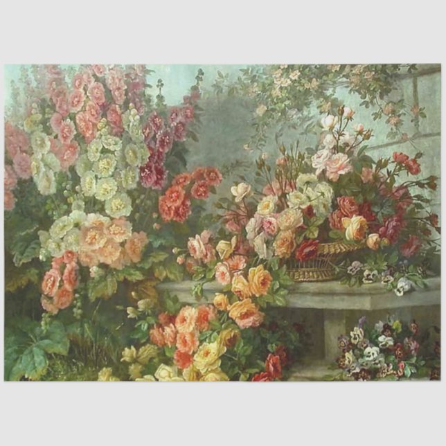  Floral Garden Decoupage Paper (Front)