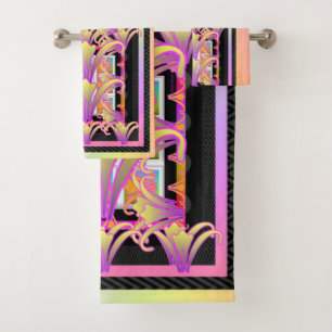 Floral Garden Design Bath Towel Set