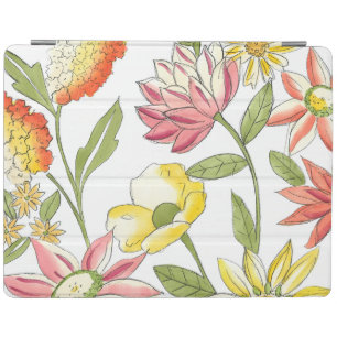 Floral Garden Design with White Background iPad Smart Cover