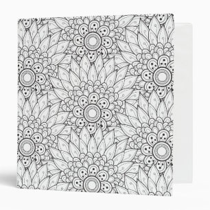 Floral Garden Doodle Binder