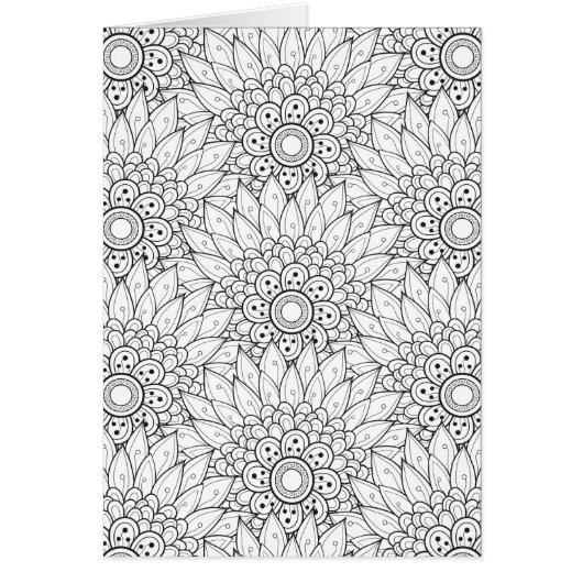 Floral Garden Doodle Cards (Front)