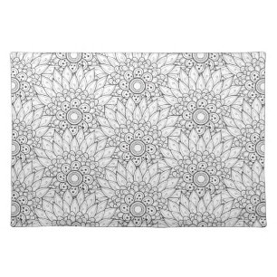 Floral Garden Doodle Placemat