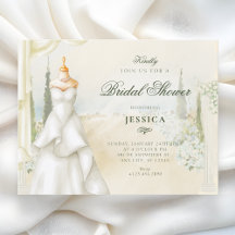 Floral garden dress bridal shower