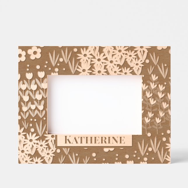 Floral Garden  Engraved Frames (Front)