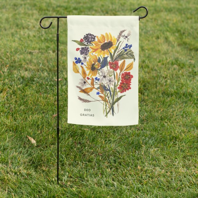Floral Garden Flag / Sunflower Garden Flag (In SItu)