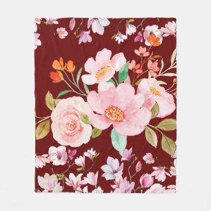 Floral Garden Fleece Blanket
