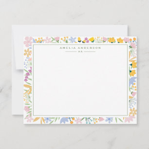 Floral Garden Frame Note Card