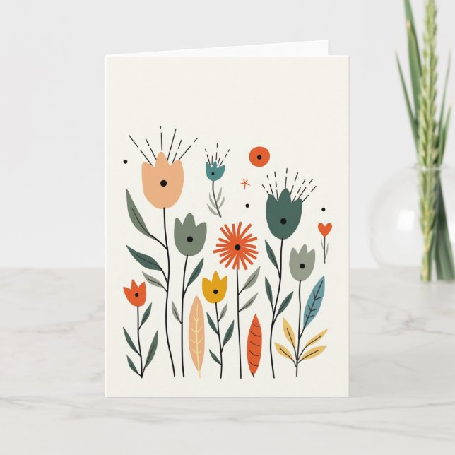 Floral Garden Mothers Day Card (Front)