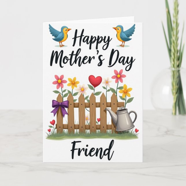 Floral Garden Mothers Day Love Card (Front)