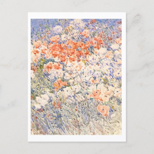 Floral Garden Painting Postcard