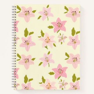 Floral Garden Pattern Cute Notebook