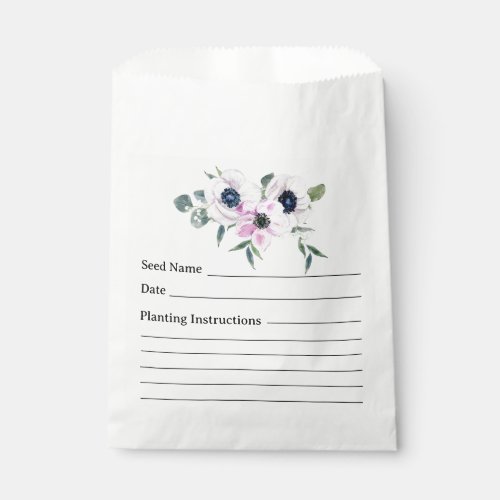 Floral Garden Seed Saving Bag Envelope Packet