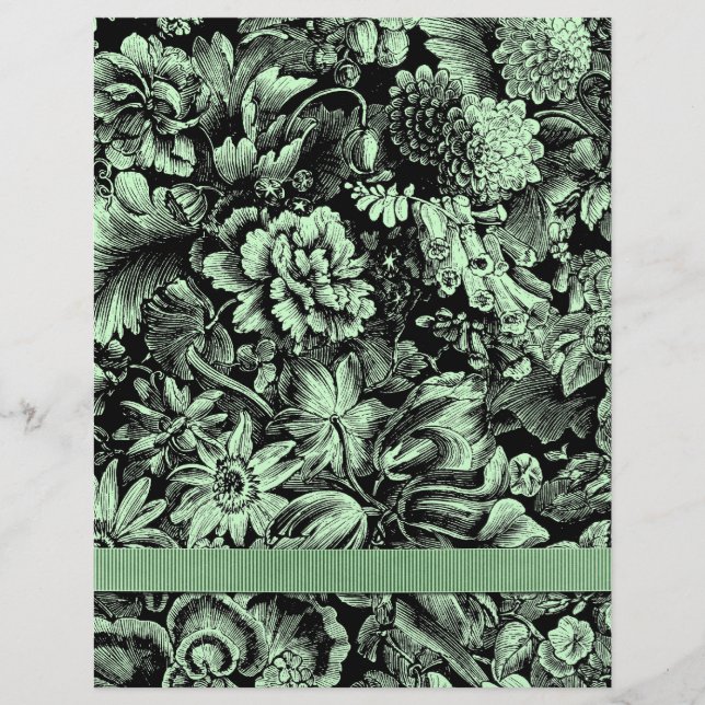 Floral/Garden Stationery [2-sided, ruled] Flyer (Front)