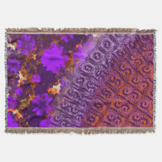 Floral Garden Throw Blanket