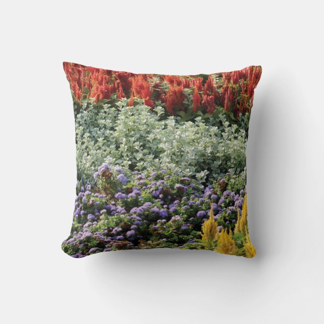 Floral Garden Throw Cushion 41 cm x 41 cm (Front)