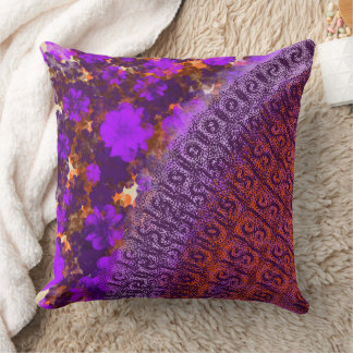 Floral Garden Throw Pillow