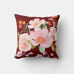 Floral Garden  Throw Pillow