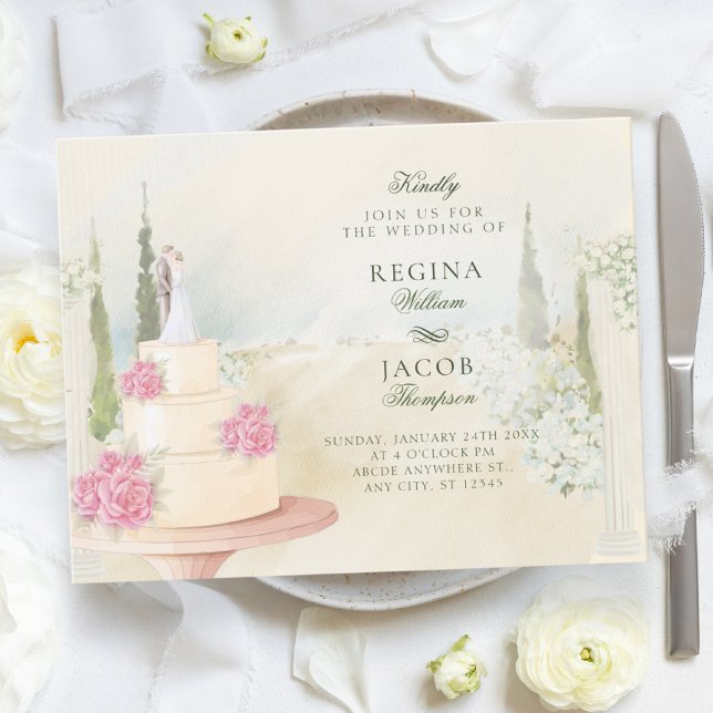Floral garden wedding decoration invitation (Creator Uploaded)