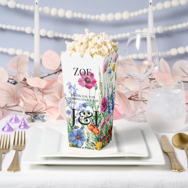 Floral garden wedding favor boxes (Wedding)