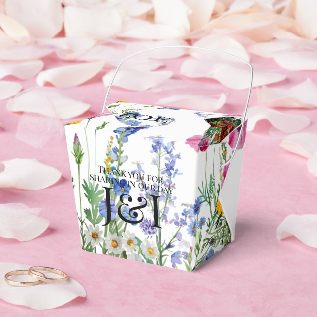 Floral garden wedding favor boxes (Wedding)