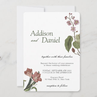 Floral Garden Wedding Invitation
