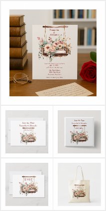 Floral Garden Wedding Swing