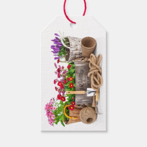 Floral  Gardening  Flowers Business Gift Tag